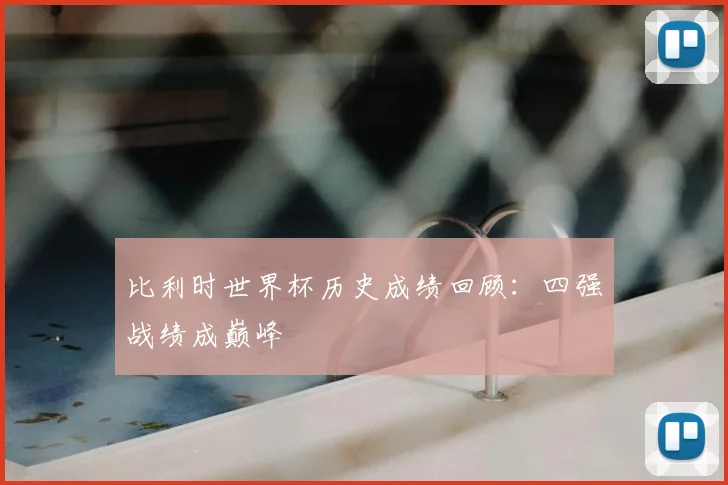 比利时世界杯历史成绩回顾：四强战绩成巅峰